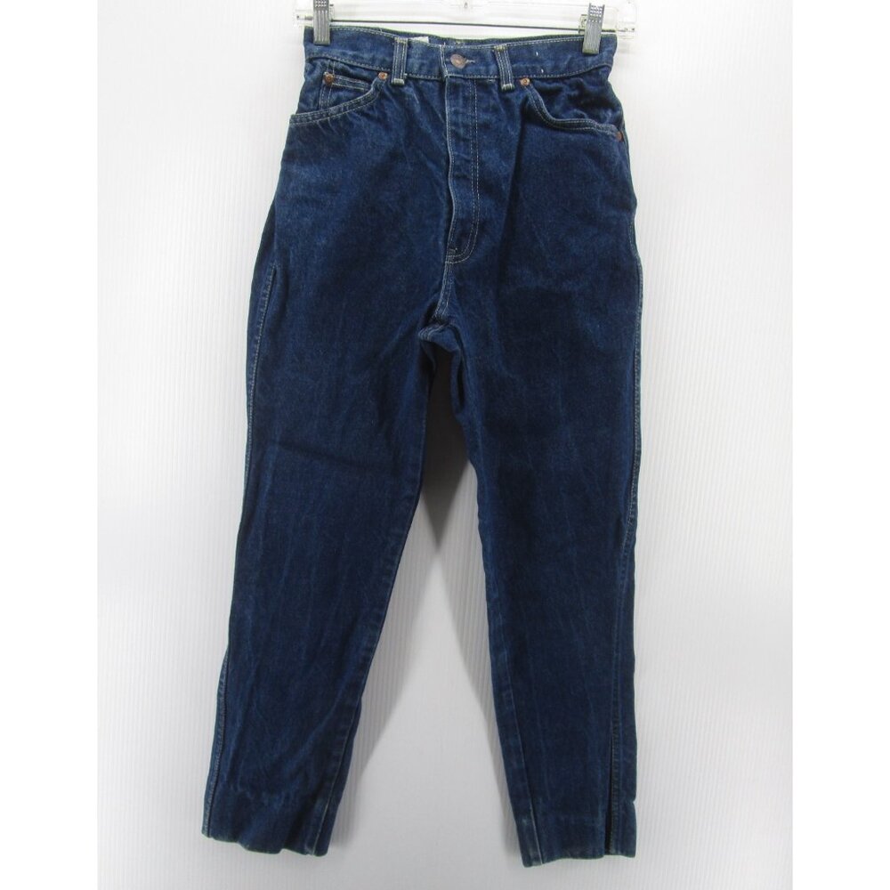 VINTAGE Levis Jeans 9 Mom Tapered High Rise Cowgirl White Tab 80s